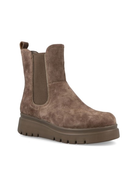 Impronte Maddalena Chelsea Veloursstiefeletten mit Keilabsatz